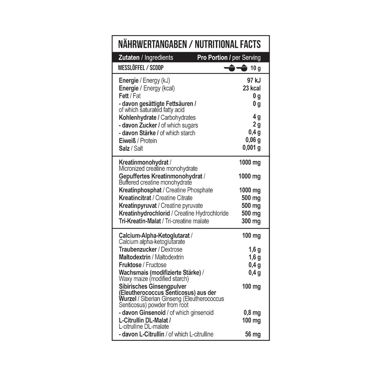 Creatine Kick 1000 g Green Apple