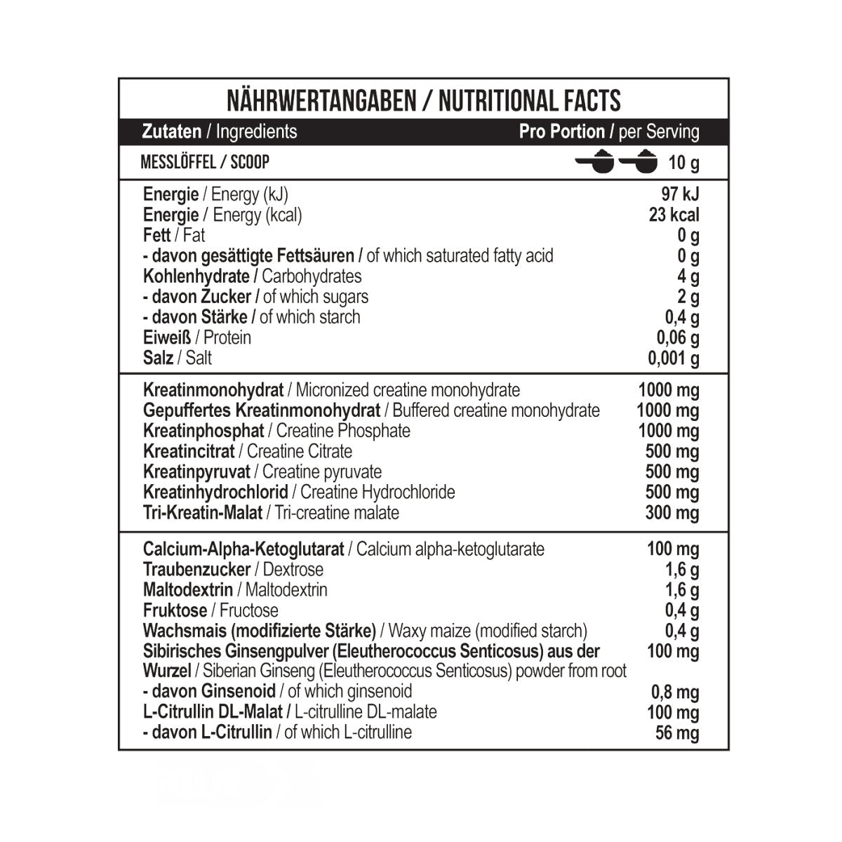 Creatine Kick 300 g Peach Ice Tea