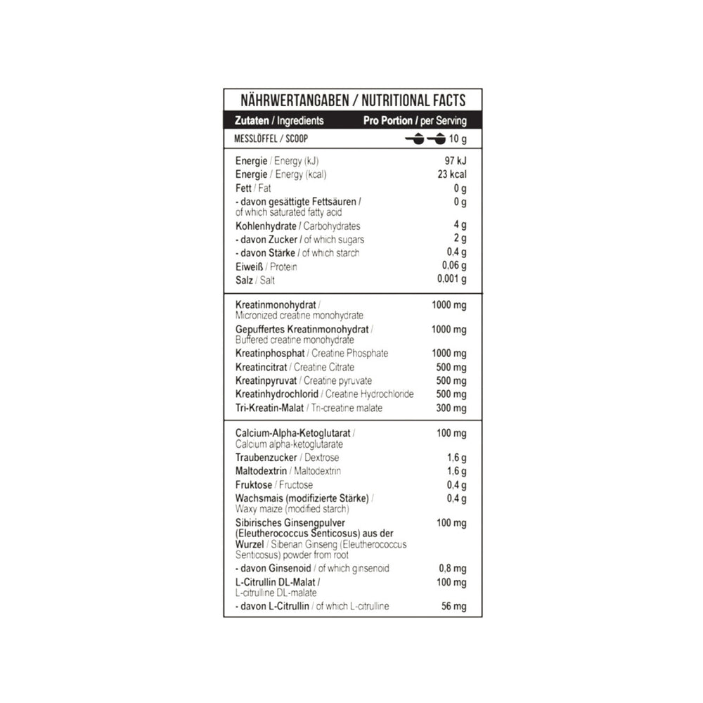Creatine Kick 500 g Green Apple