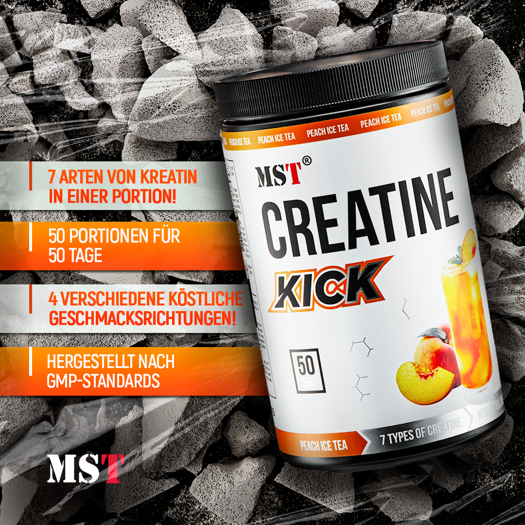 Creatine Kick 500 g Peach Ice Tea