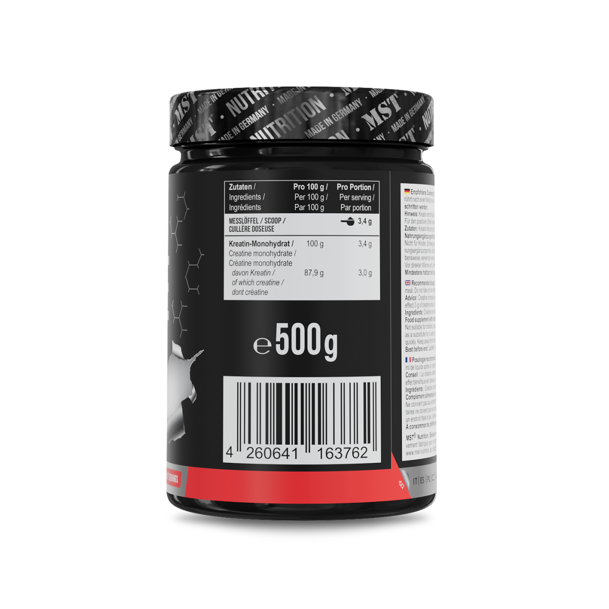 Creatine Micronized 500 g Unflavored