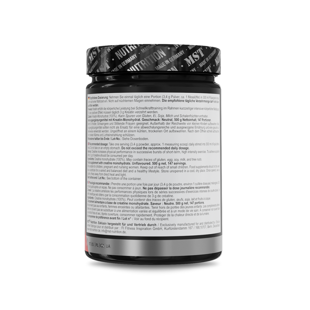 Creatine Micronized 500 g Unflavored