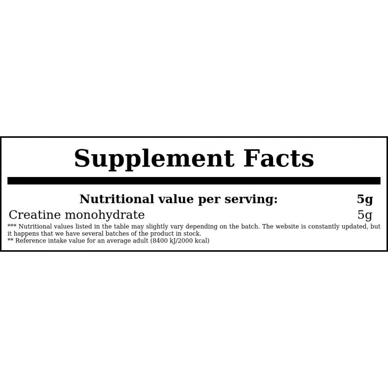 Creatine Micronized Animal - 500g - Unflavored