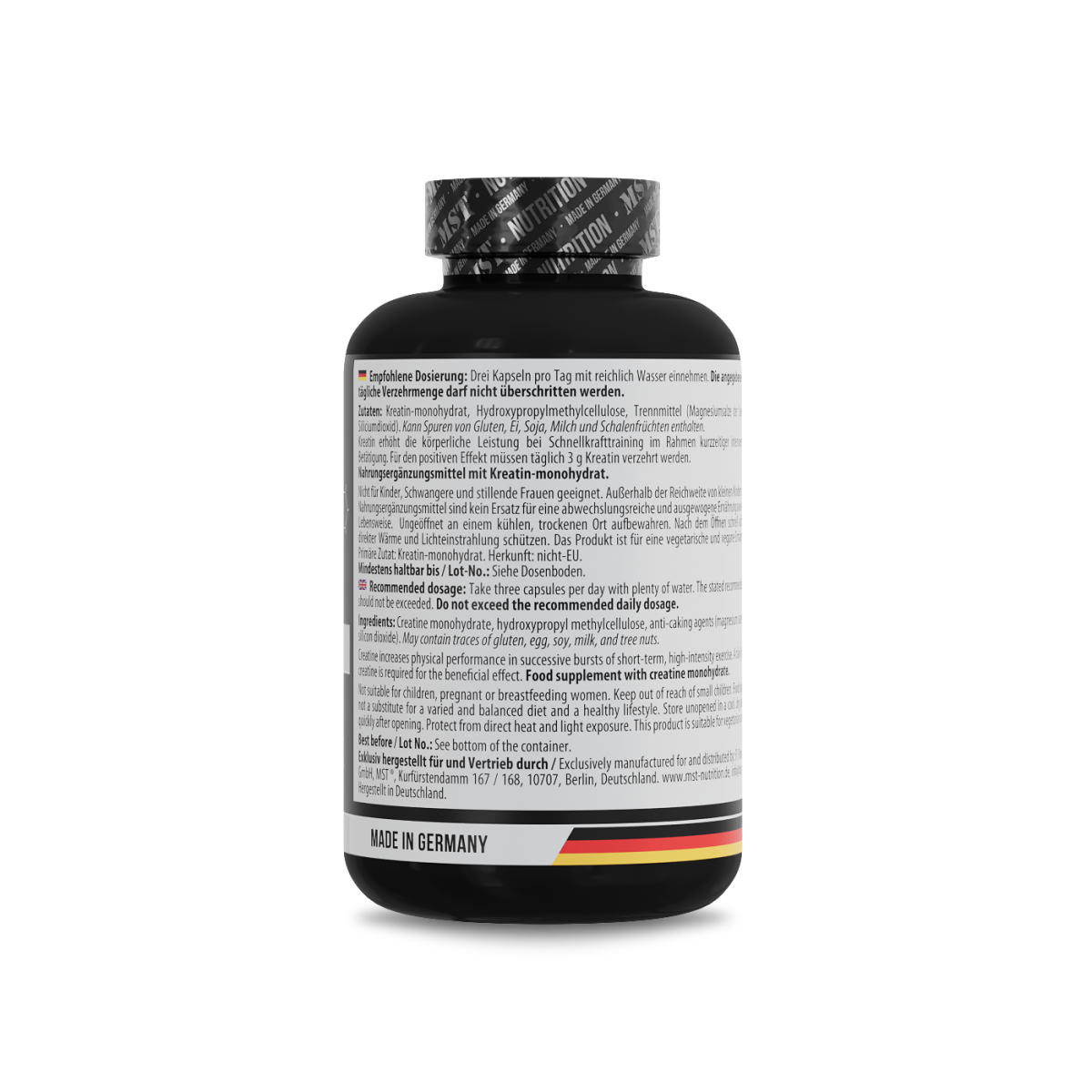 Creatine Monohydrate 180 Kapseln