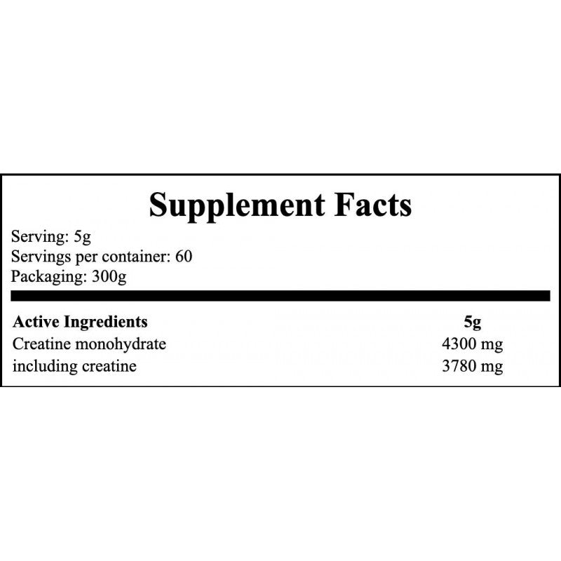 Creatine Monohydrate - 300g - Orange x12