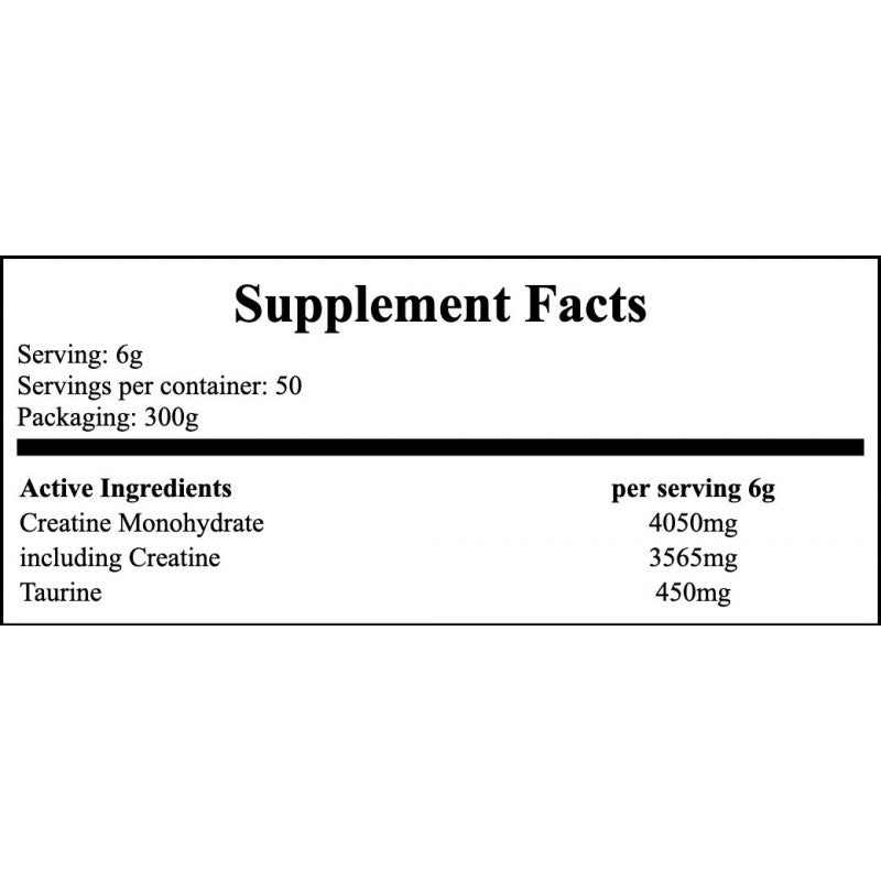 Creatine Monohydrate - 300g - Orange