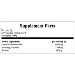 Creatine Monohydrate - 300g - Orange