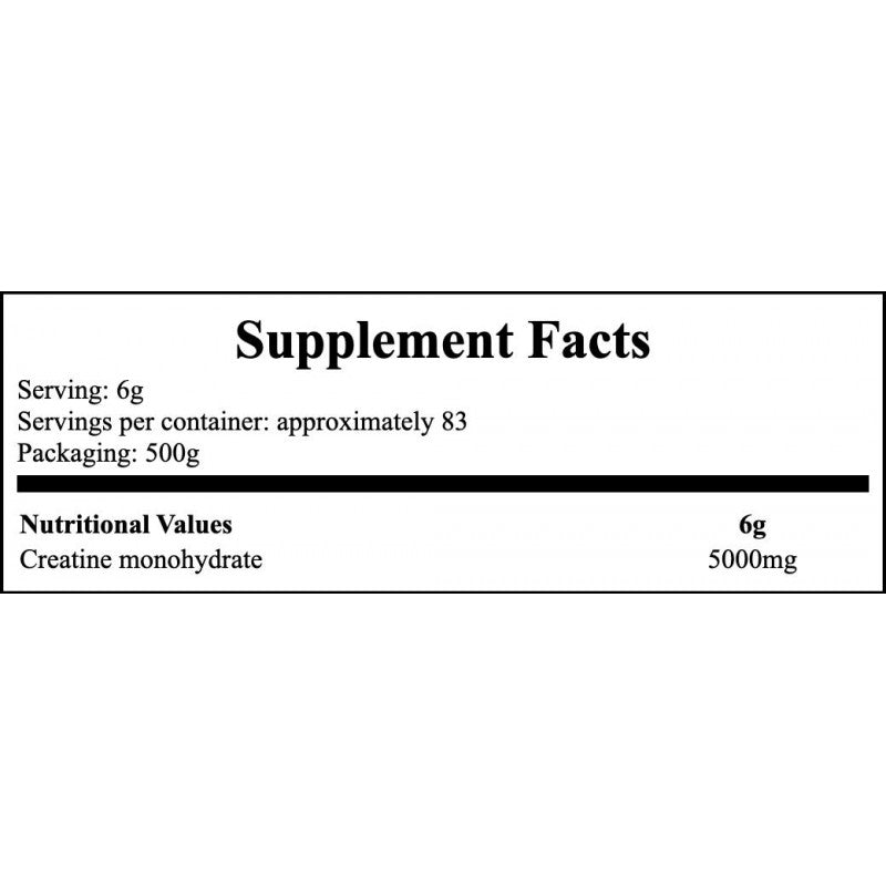 Creatine Powder - 500g - Blackcurrant x6