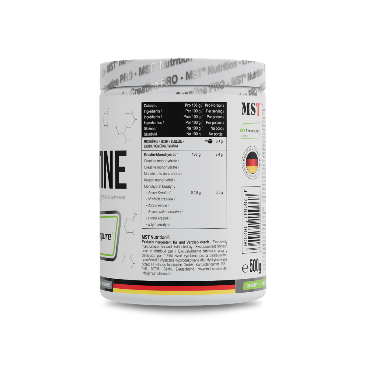 Creatine Pro Creapure® 500 g Unflavored