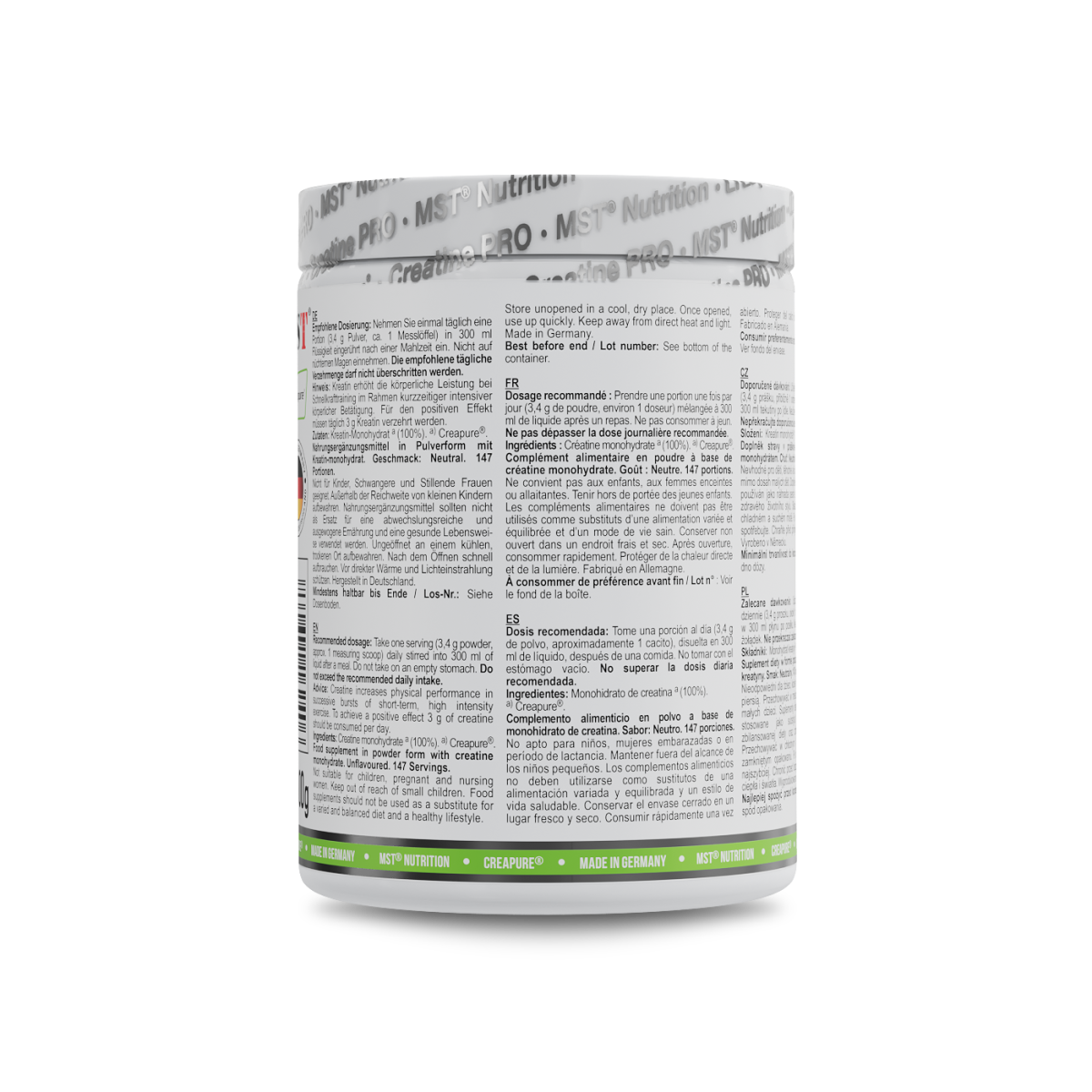 Creatine Pro Creapure® 500 g Unflavored