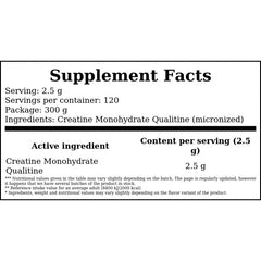 Creatine Qualitine - 300g x120