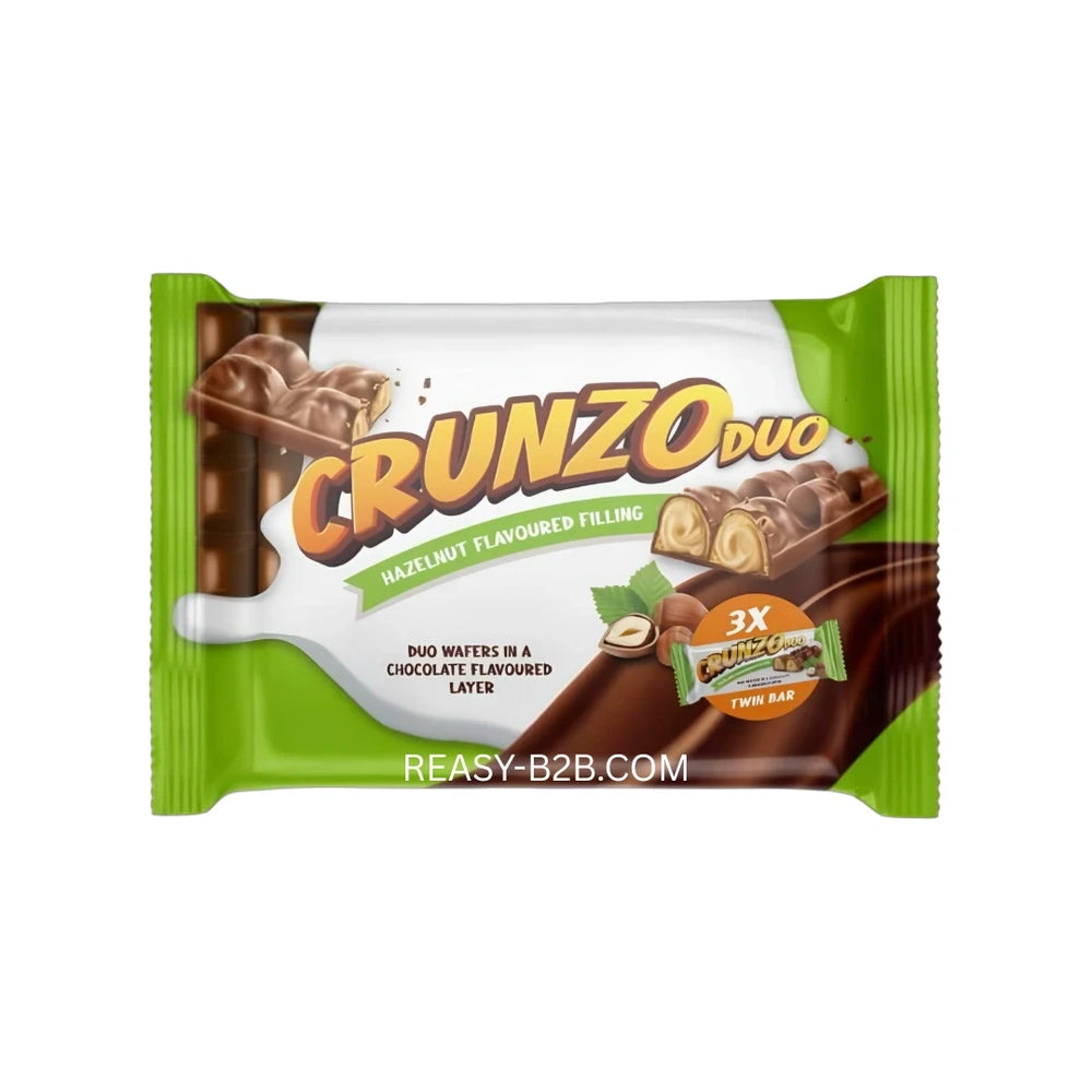 Crunzo Duo Hazelnut - Schoko Crispy Waffel 45g