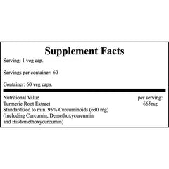 Curcumin - 60veg caps. x12
