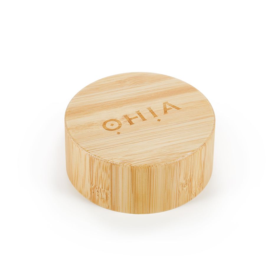 OHIA Thermosflasche aus Glas mit Bambusdeckel