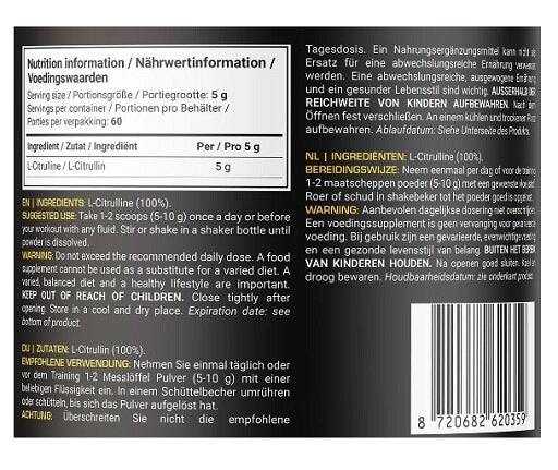 Dedicated Citrullin 300g