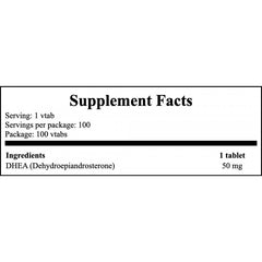 DHEA 50mg - 100tabs.