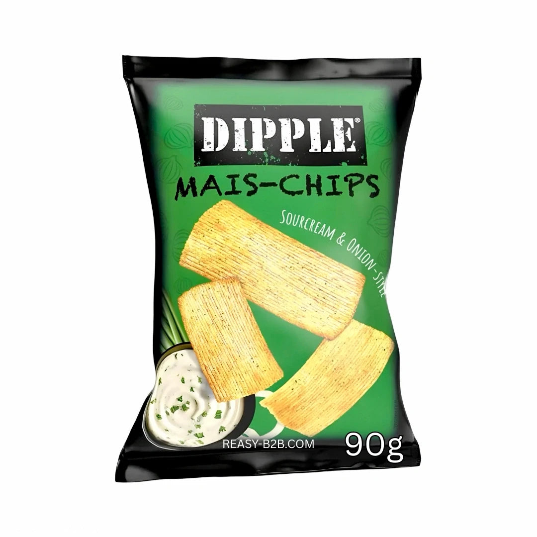 Dipple Mais-Chips - Sour Cream Onion 90g