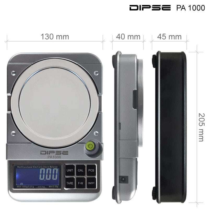Dipse - Digitalwaage - PA1000 - 1000g/0.01g