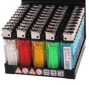 Feuerzeug transparent 50 Stk.