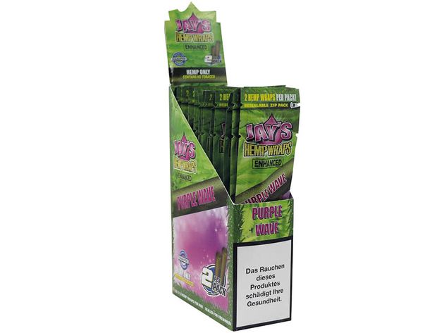 Jays Hemp Wraps - Purple Wave mit Terpene (25 x 2) 