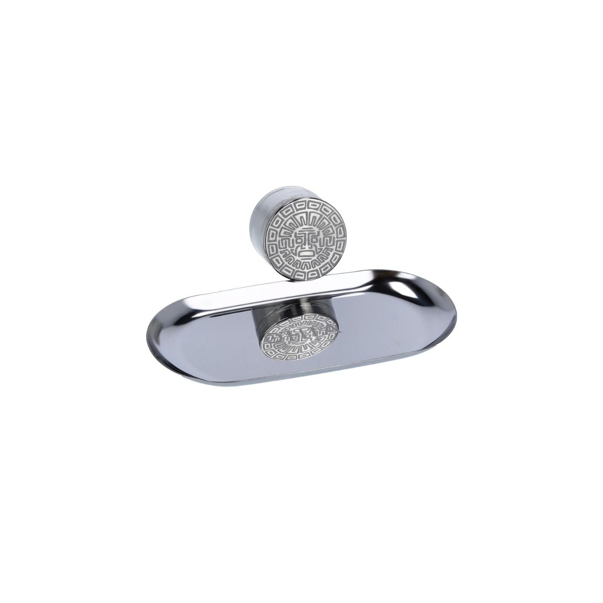 OHIA Alu Grinder Silber, Maya Edition, 4tlg. mit Rolling Tray 
