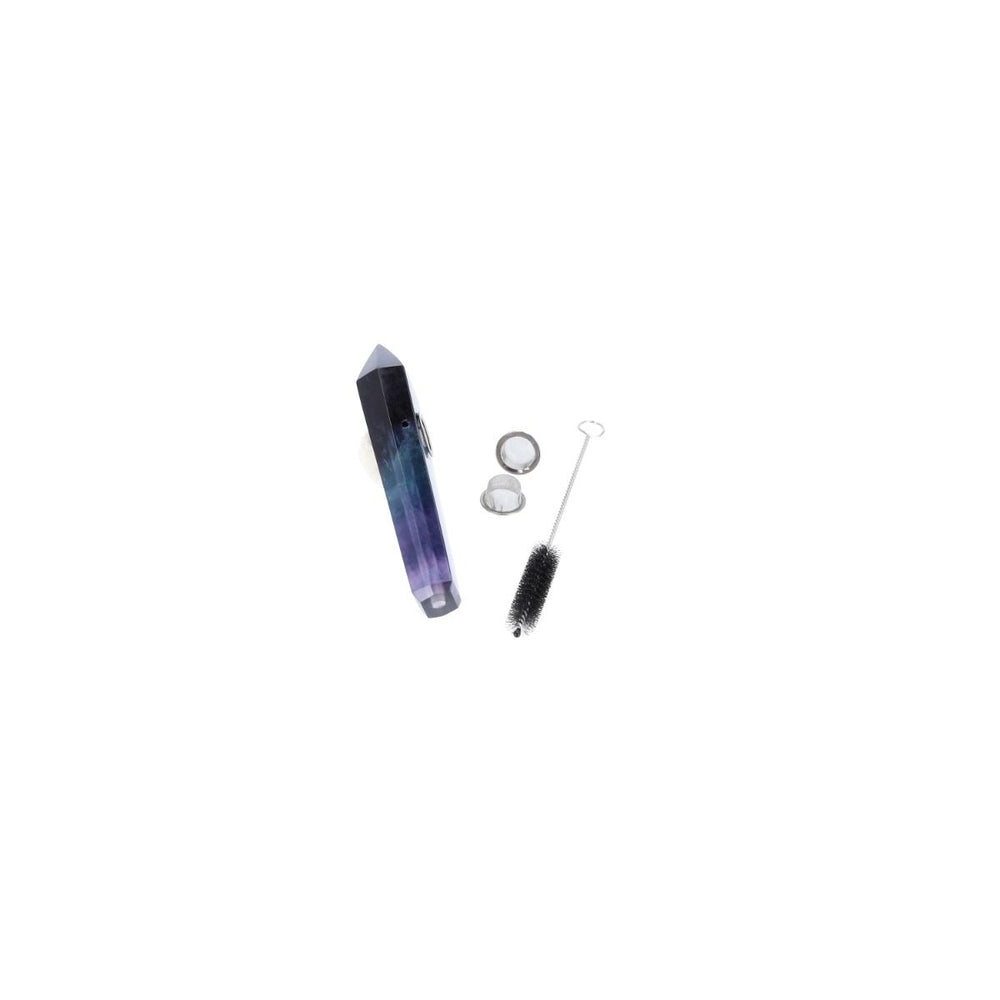 Purpfeife Halbedelstein, Regenbogen Fluorit