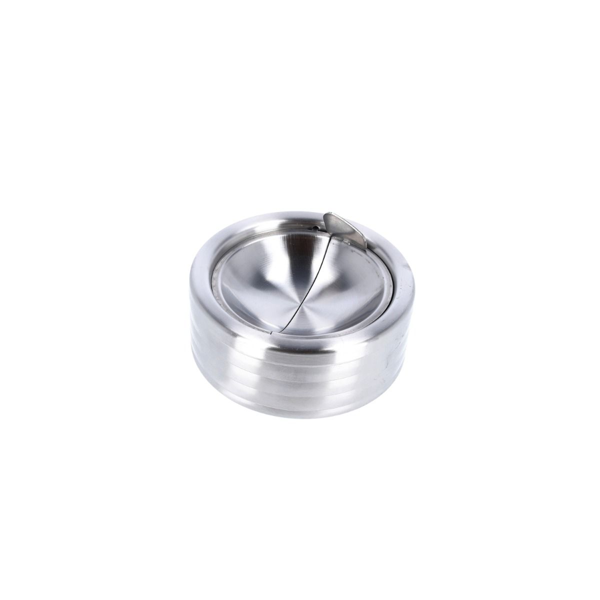 Kippaschenbecher - Edelstahl silber