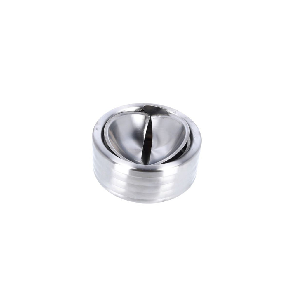 Kippaschenbecher - Edelstahl silber