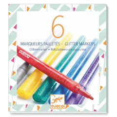Djeco 6 Markers glitter