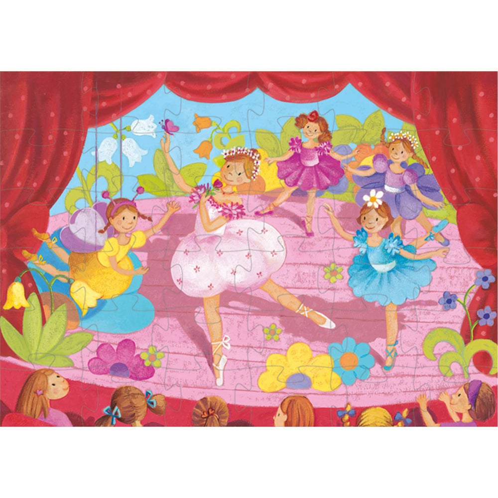 Djeco Die Ballerina mit der Blume, 36 Teile