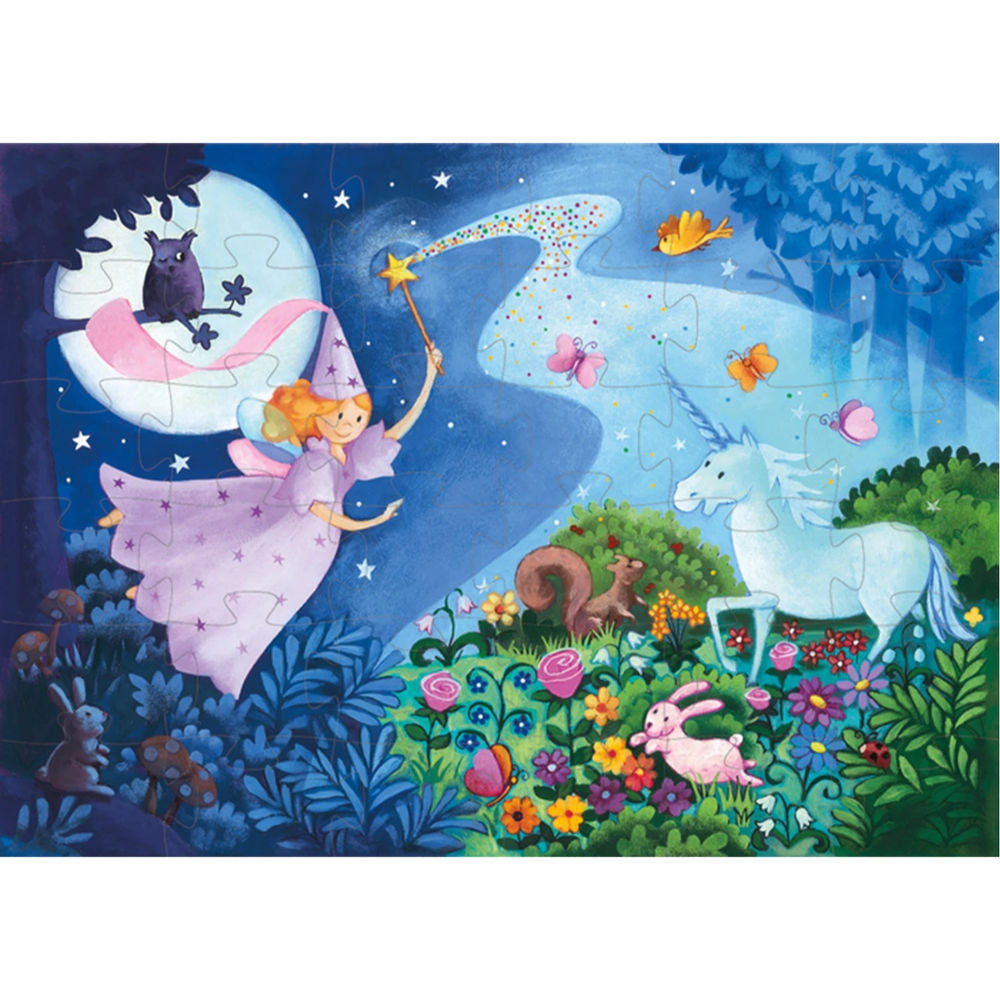 Djeco Die Fee und das Einhorn, 36 Teile