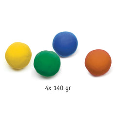 Djeco Knete Natur 4 Farben, assortiert