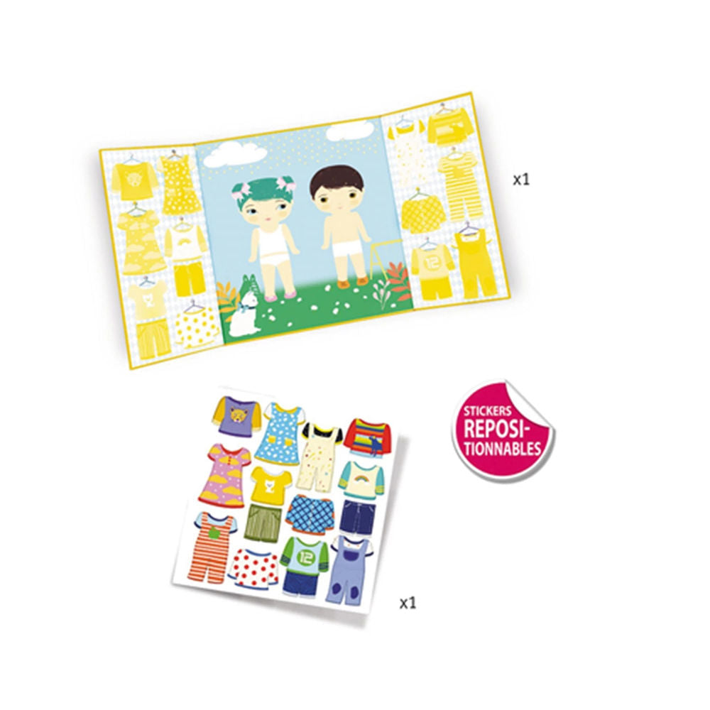 Djeco Stickerbilder Kleidungsstücke