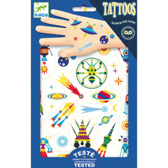 Djeco Tattoos Glow in the Dark Space