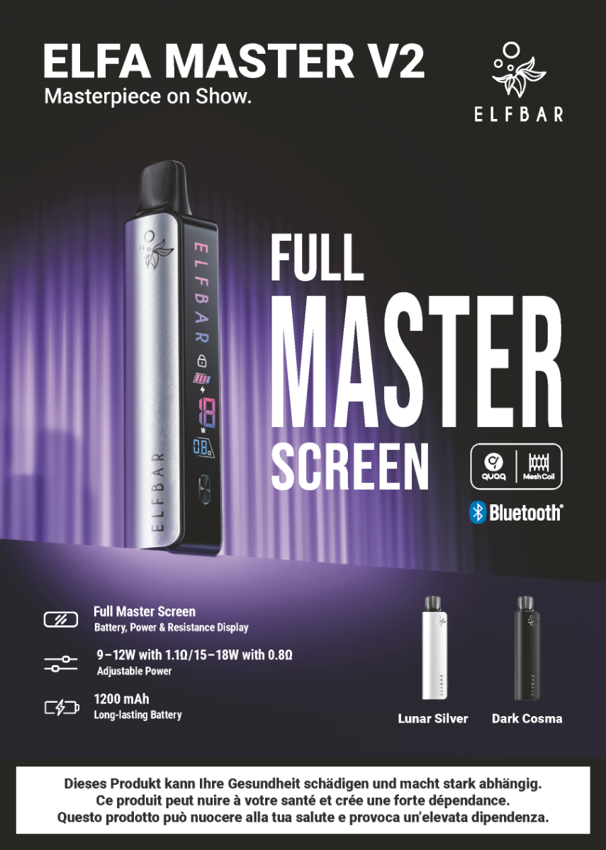 ELFBAR ELFA Master, Fact Sheet A5