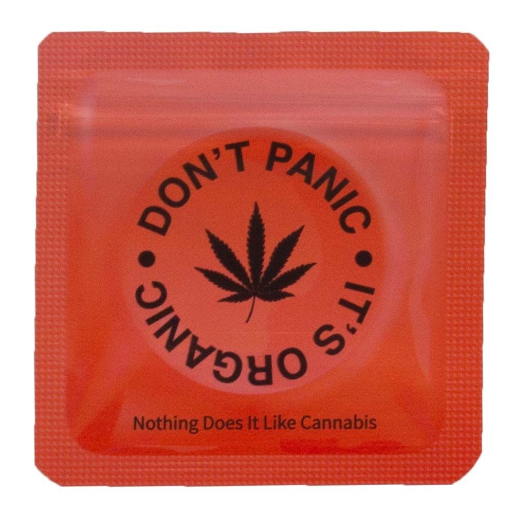 50 x Smell Proof Bag, Don't Panic 64 x 64mm