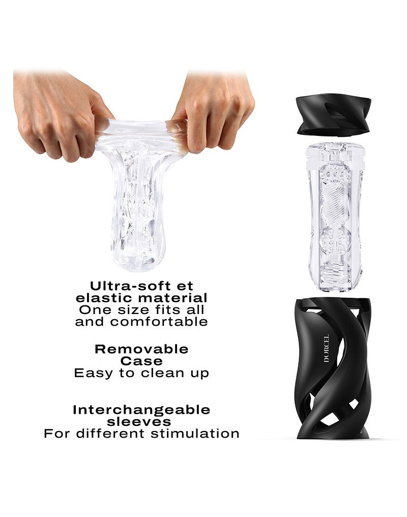 6: Dorcel - Deep Blow - Masturbator mit Hülle - Schwarz