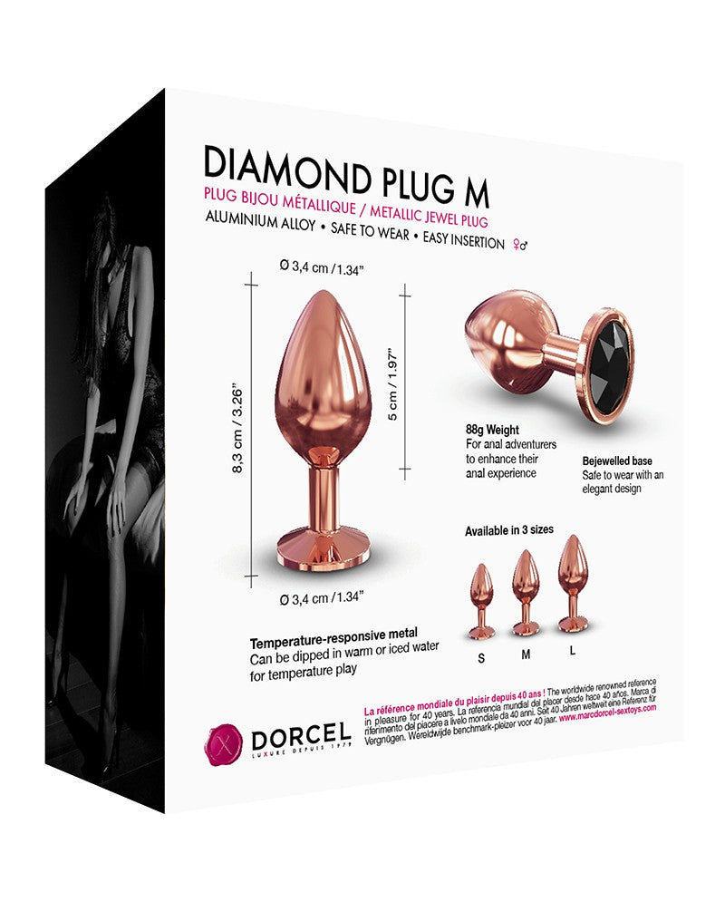 Dorcel - Diamond Plug Größe M - Butt Plug - Rose