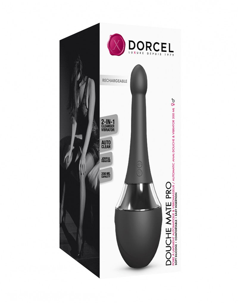 Dorcel - Douche Mate Pro - Analreiniger und Vibrator - Schwarz 6072561