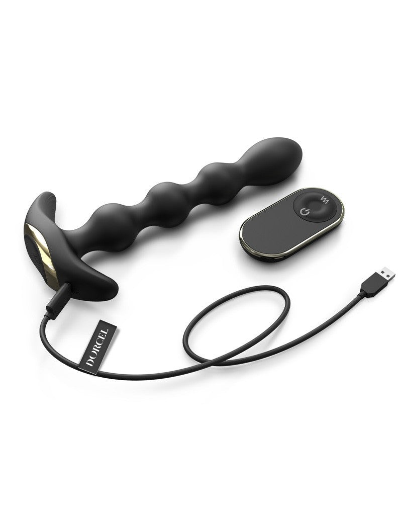 9: Dorcel - Flexi Balls - Analvibrator mit Fernbedienung - Schwarz
