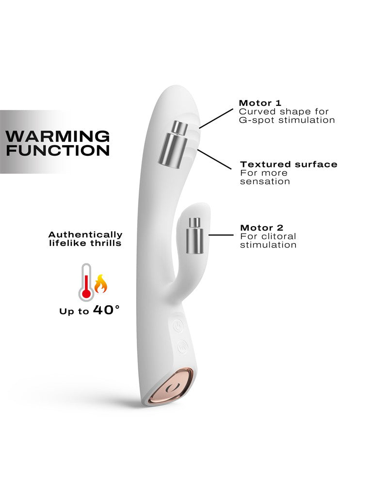 Dorcel - Flexi Rabbit - Heiz Rabbit-Vibrator - Weiß