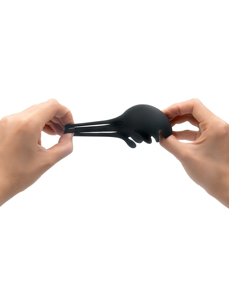 8: Dorcel - Fun Bag - Vibrierender Cockring und Hodenstimulator - Schwarz - 6072479