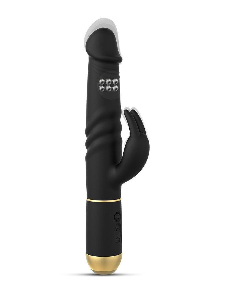 Dorcel - Furious Rabbit 2.0 - Thrusting und Rotating Vibrator - Schwarz - 6072523