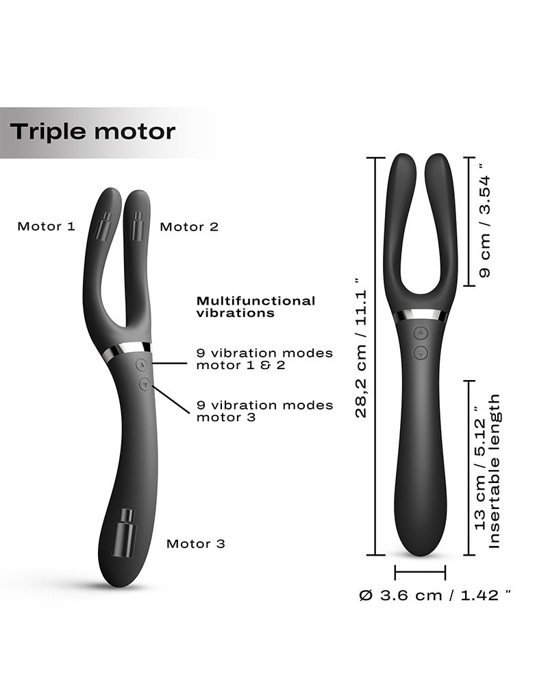 Dorcel - Infinite Joy - Multi-Vibrator - Schwarz
