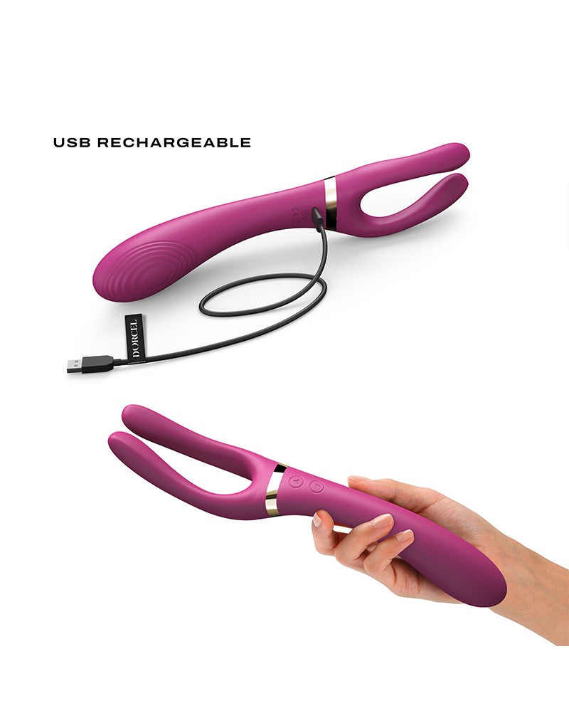 Dorcel - Infinite Joy - Multi-Vibrator - Plum