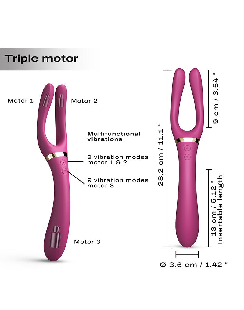 Dorcel - Infinite Joy - Multi-Vibrator - Plum