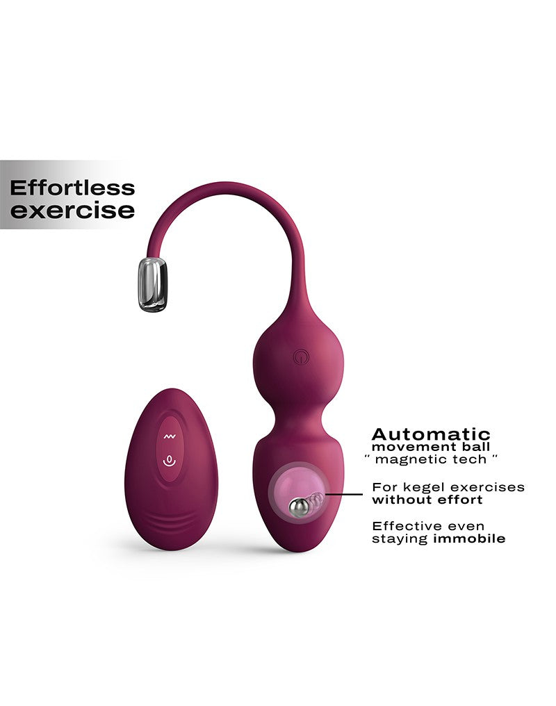 Dorcel - Love Balls - Vibrierende Kegelkugeln mit Fernbedienung - Plum