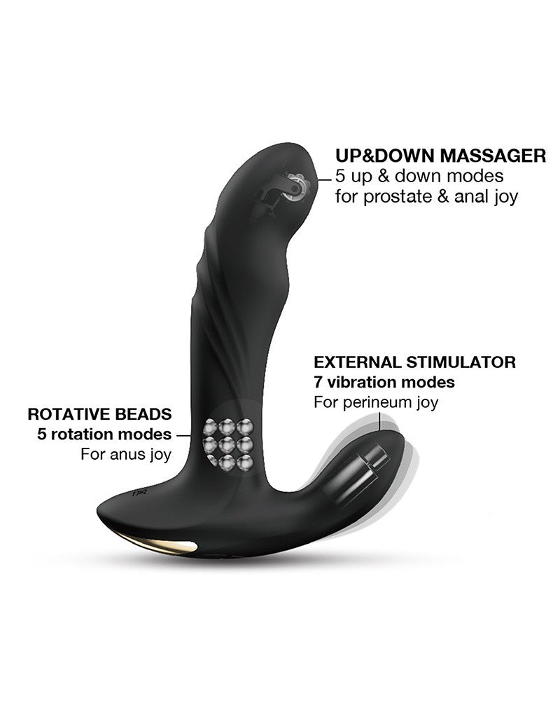 3: Dorcel - Multi P-Joy - Prostata-Massagegerät mit Fernbedienung - Schwarz