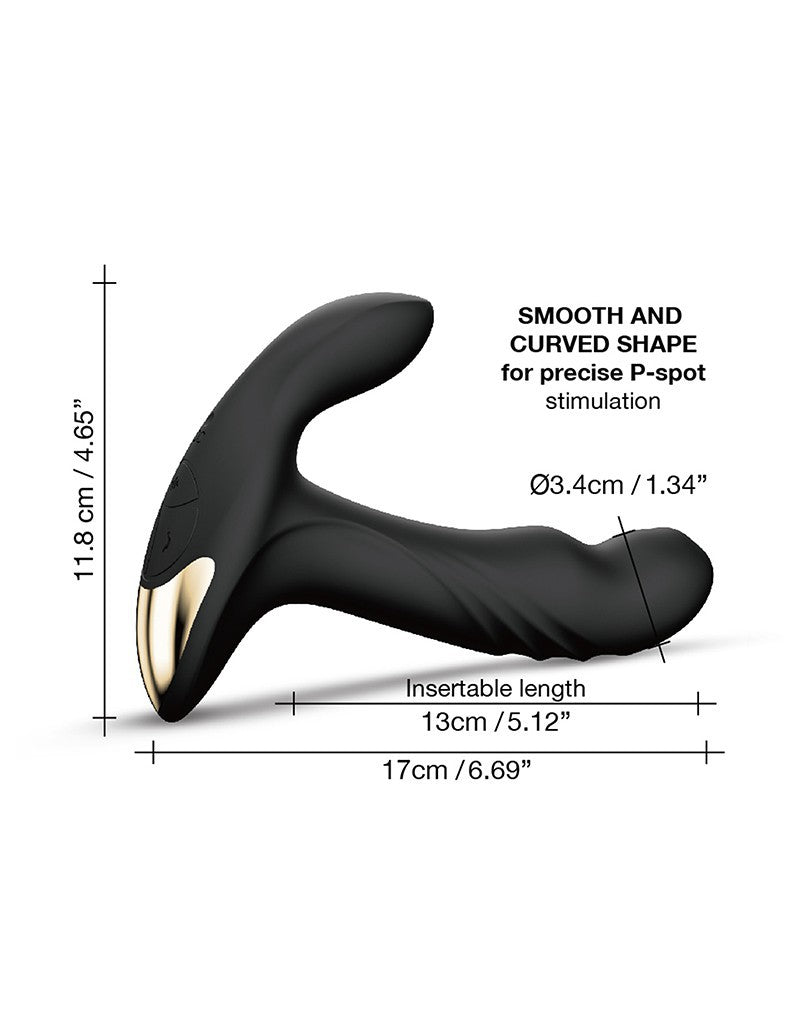 Dorcel - Multi P-Joy - Prostata-Massagegerät mit Fernbedienung - Schwarz