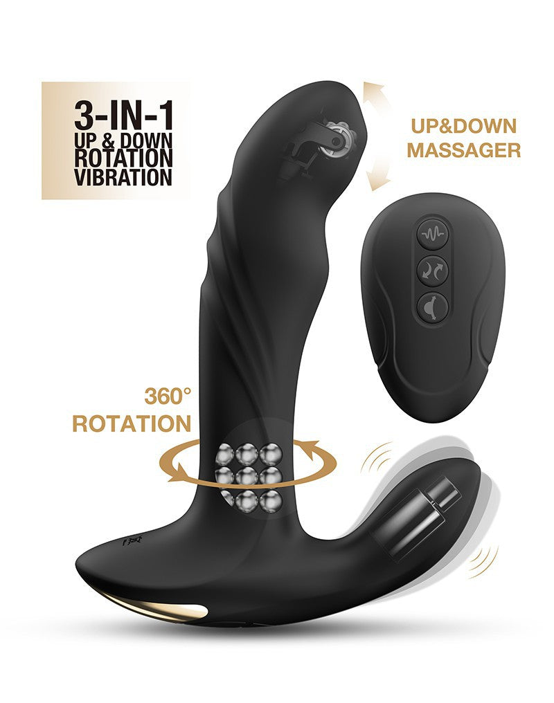 Dorcel - Multi P-Joy - Prostata-Massagegerät mit Fernbedienung - Schwarz